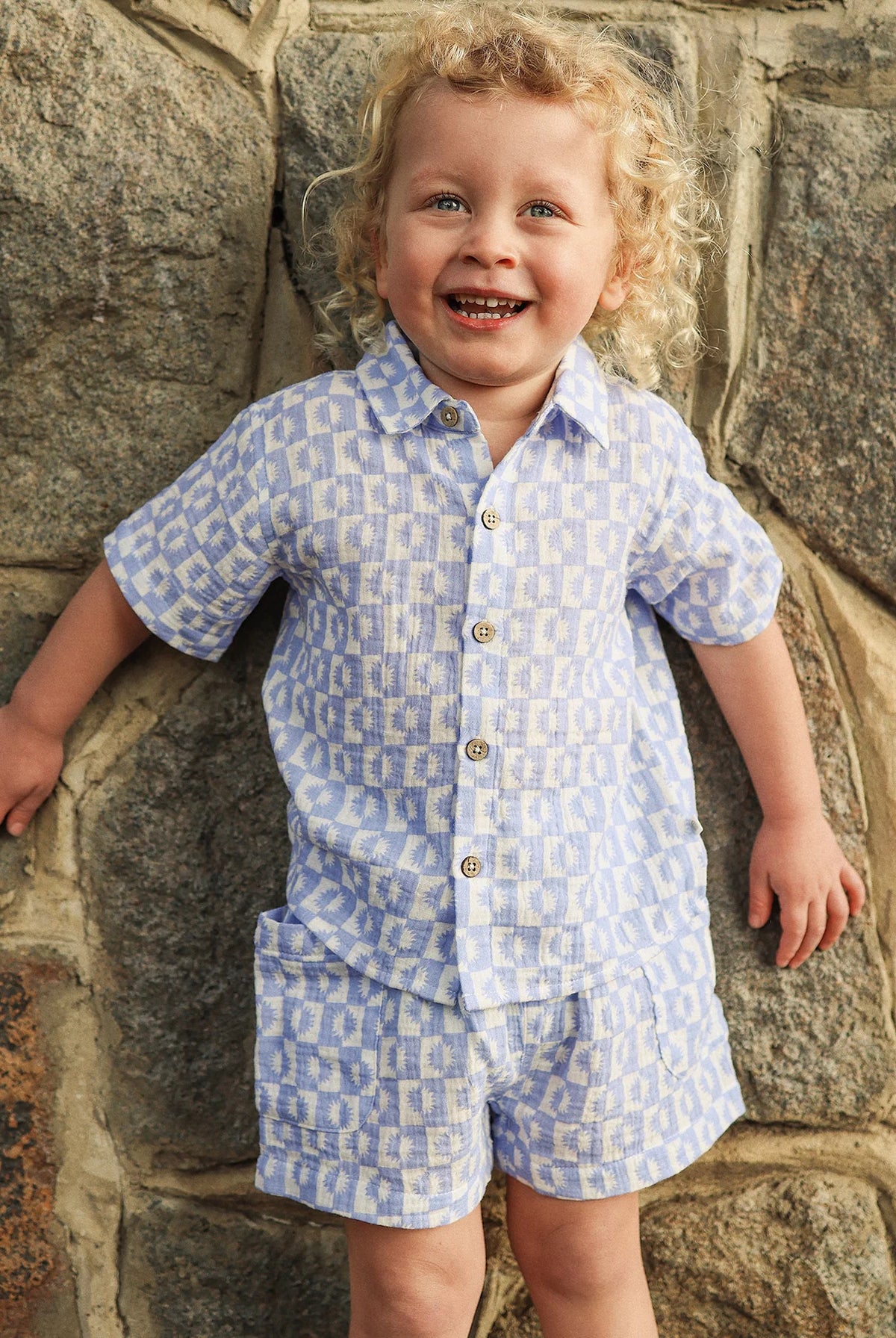 KYND Baby - Woven Short (Blue Sunrise) KYND Baby