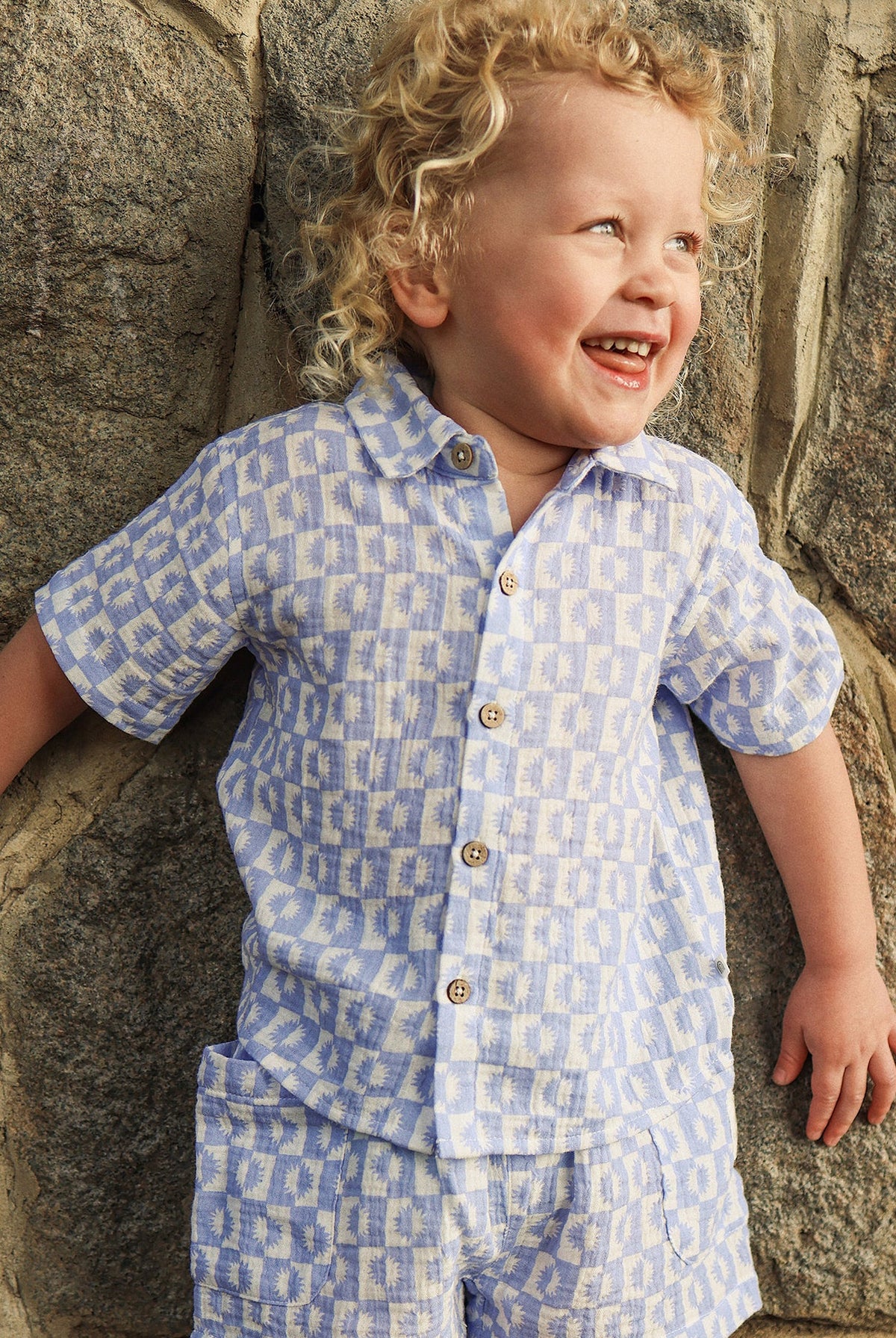 KYND Baby - Woven Short (Blue Sunrise) KYND Baby