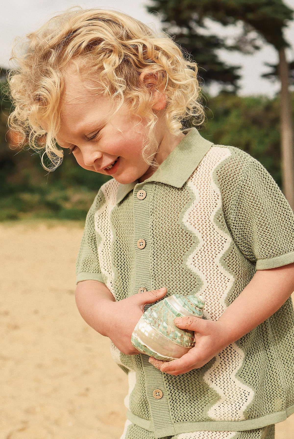 KYND Baby - Knit Shirt (Sage) KYND Baby