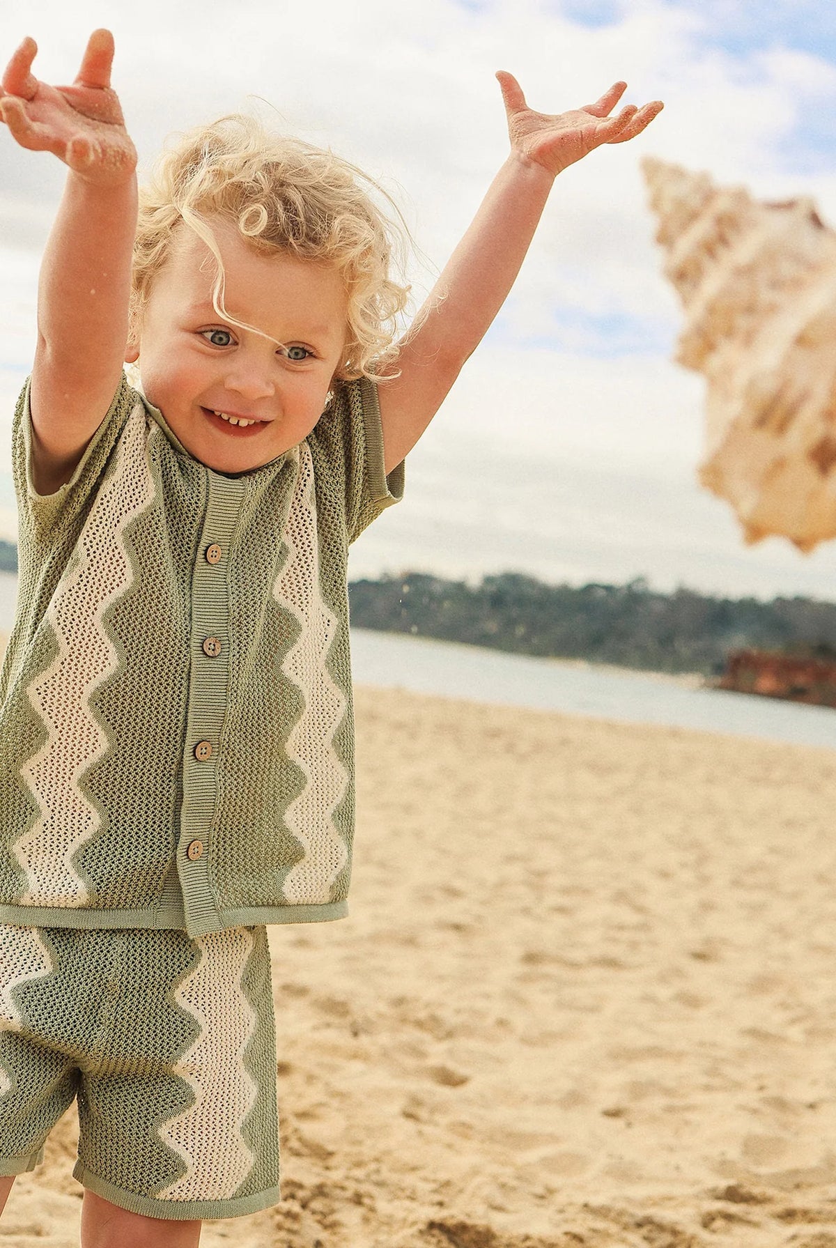 KYND Baby - Knit Shirt (Sage) KYND Baby