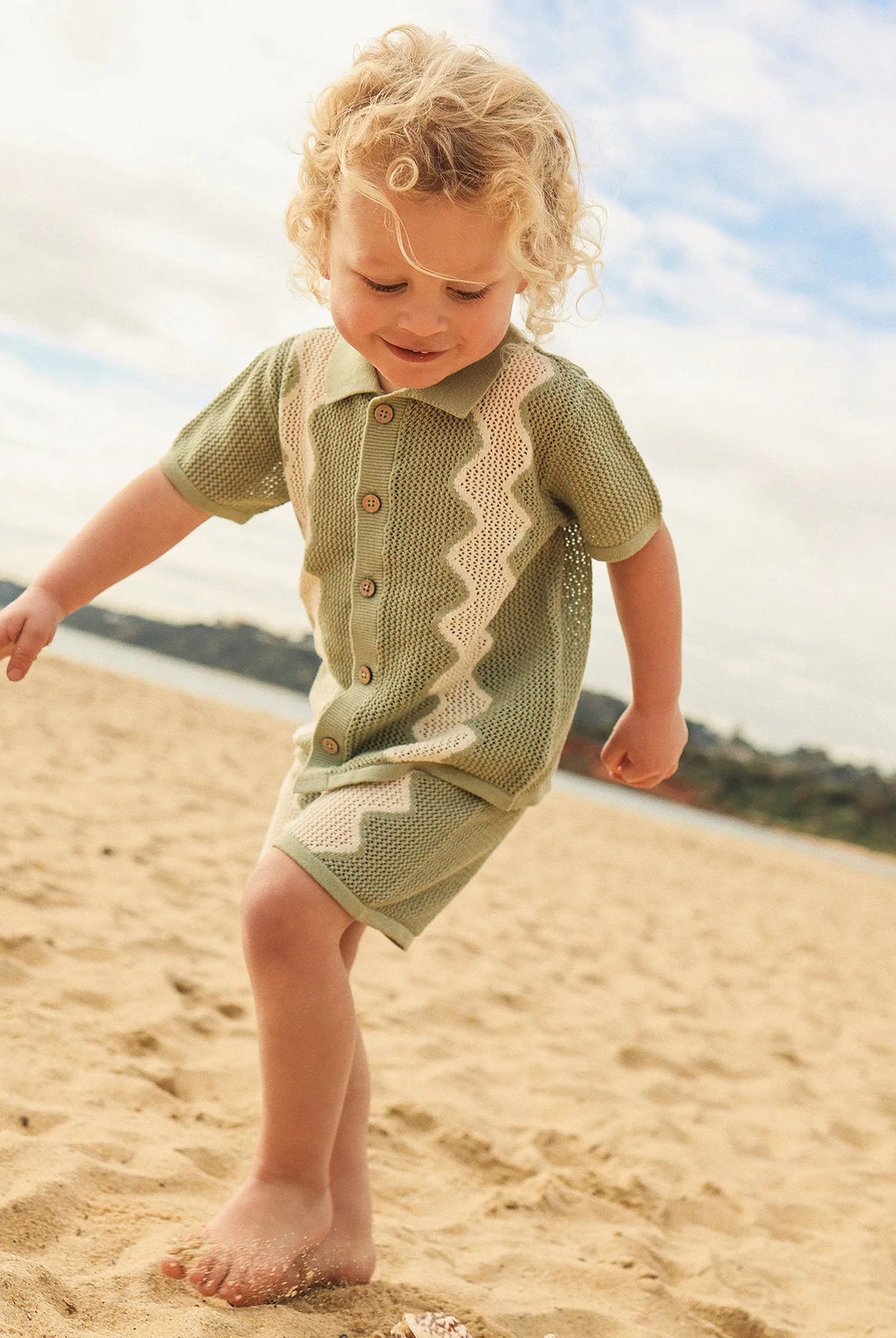 KYND Baby - Knit Shirt (Sage) KYND Baby