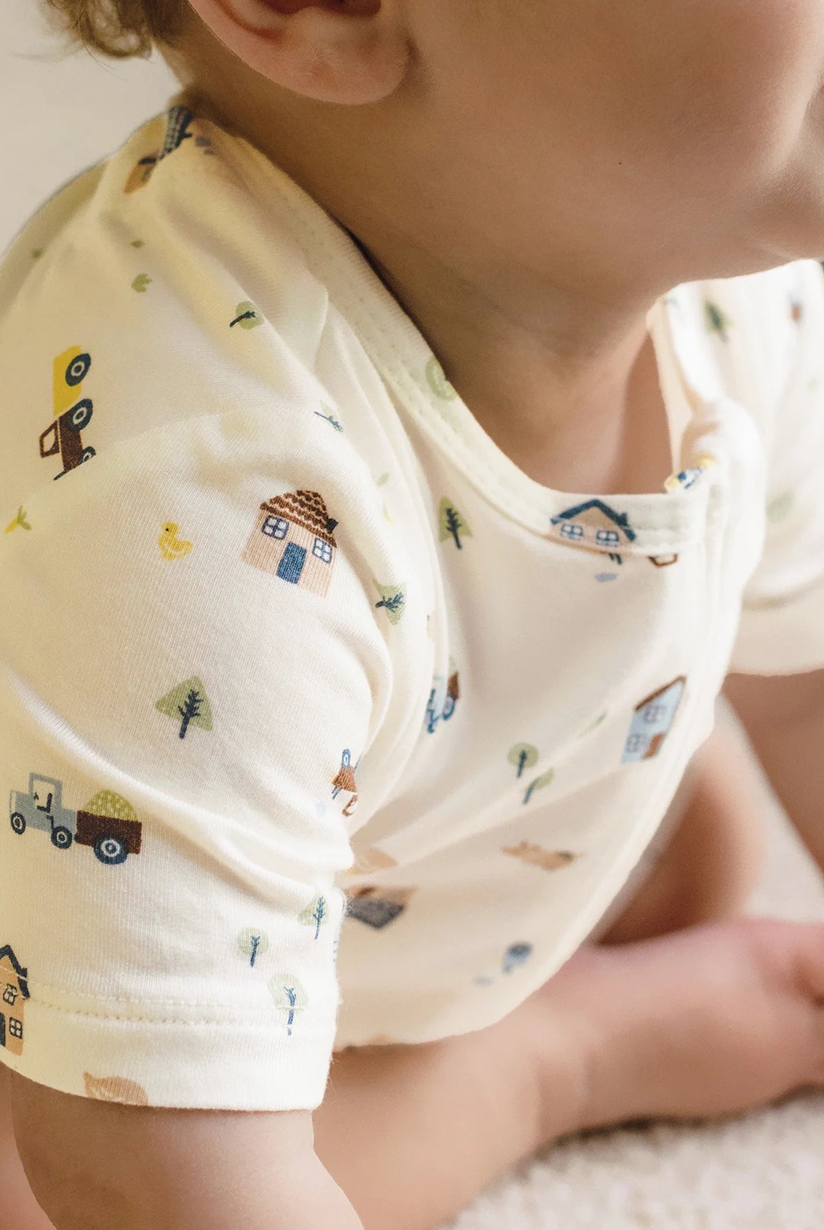 KYND Baby - Day Or Night Onsie Shortsleeve (Pasture) KYND Baby
