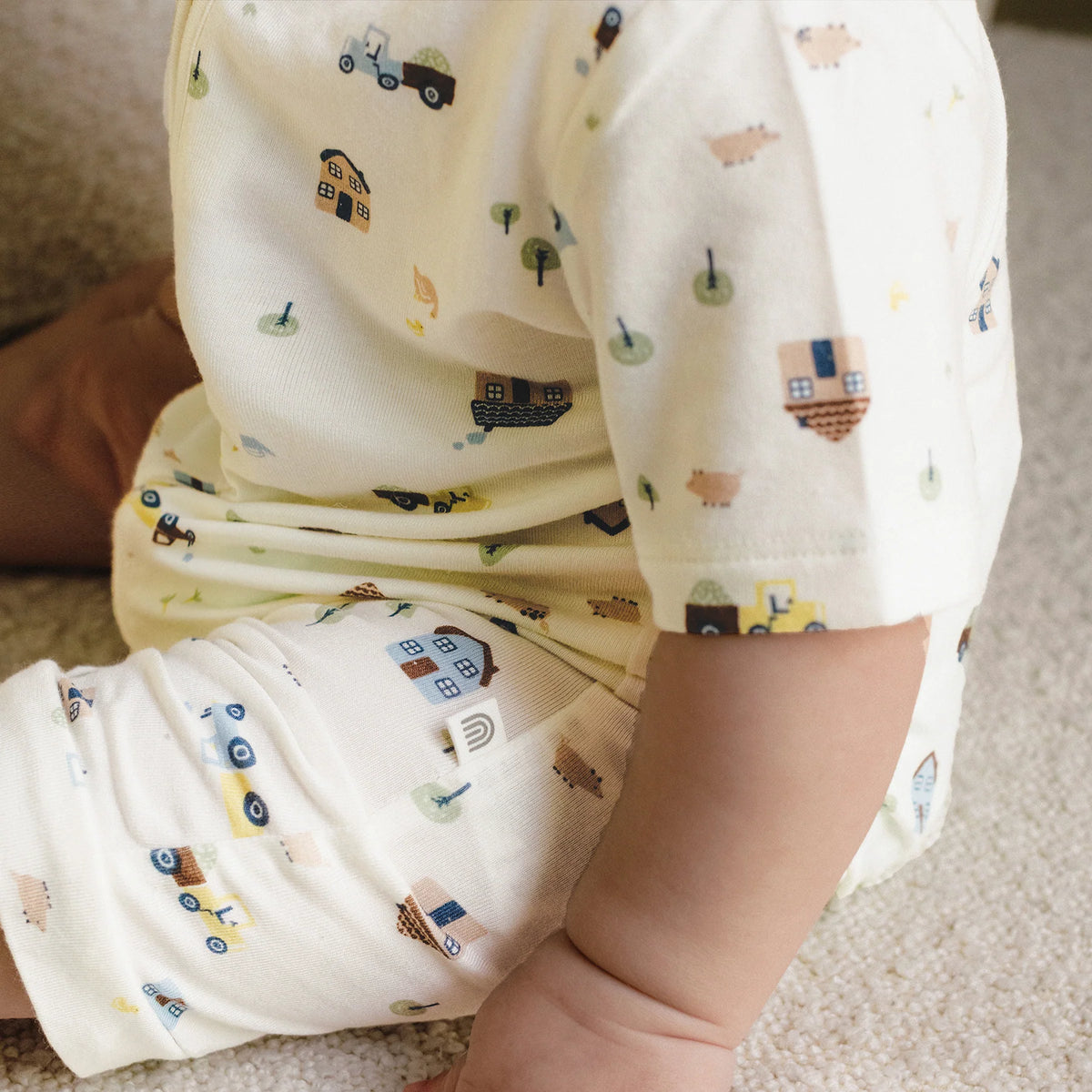KYND Baby - Day Or Night Onsie Shortsleeve (Pasture) KYND Baby