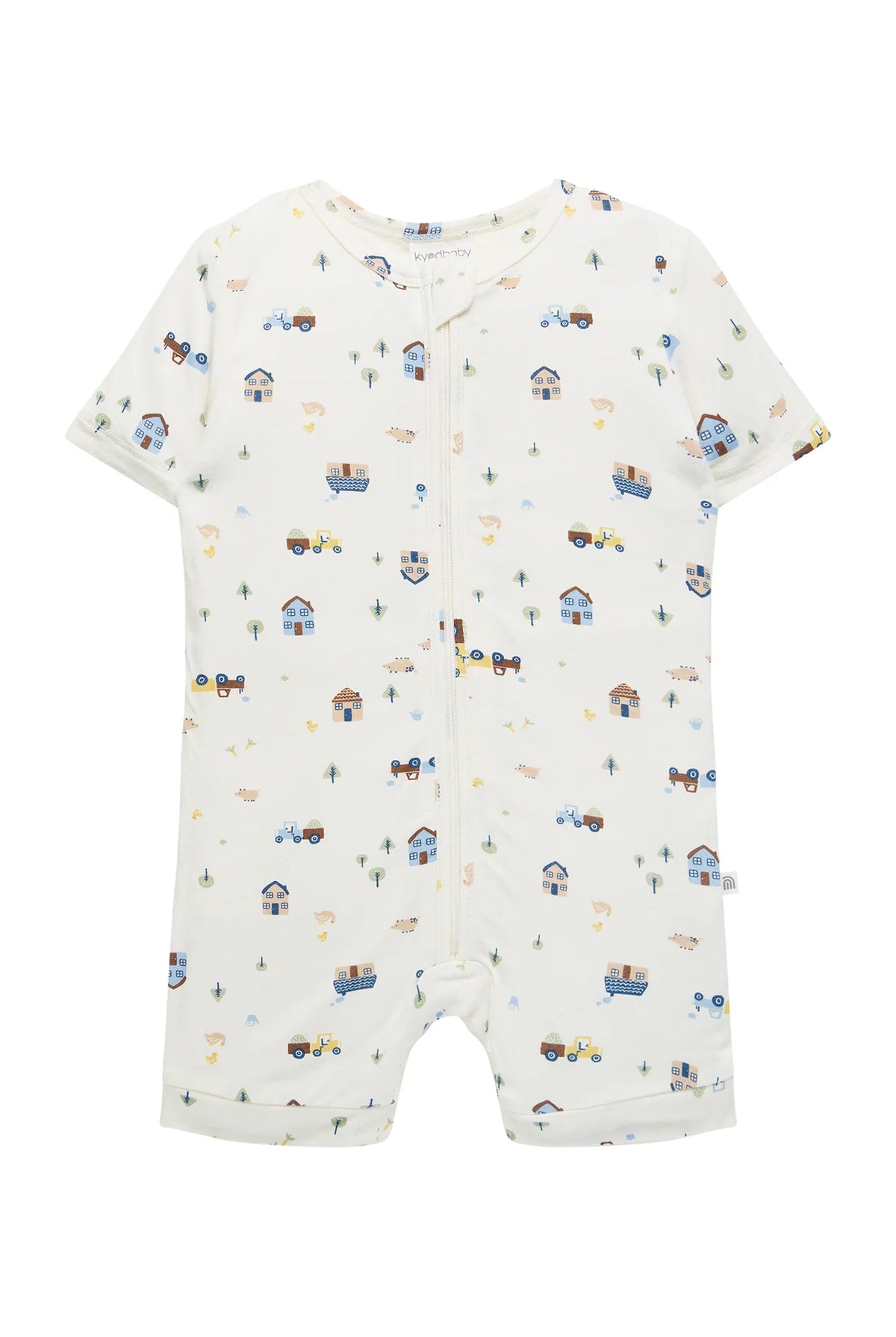 KYND Baby - Day Or Night Onsie Shortsleeve (Pasture) KYND Baby