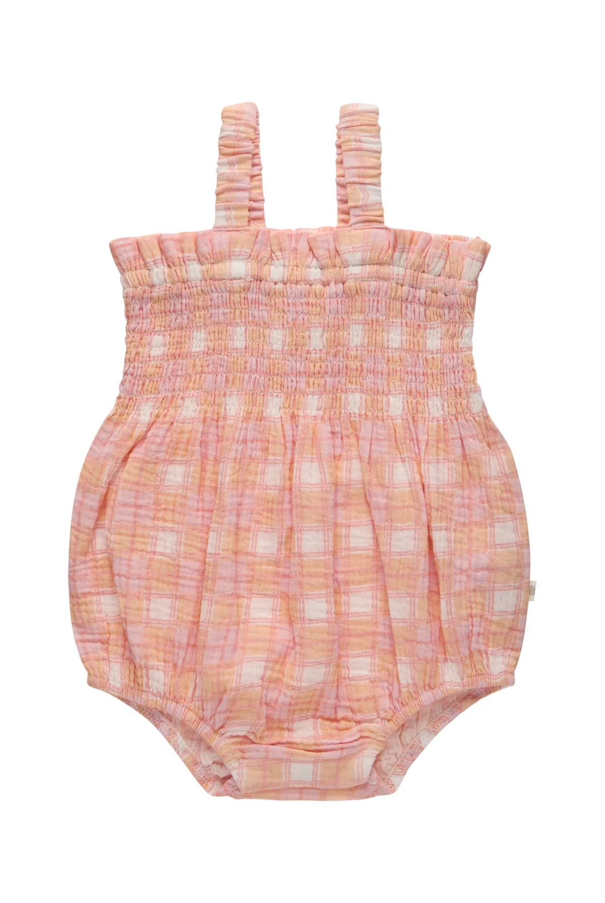 KYND Baby - Shirred Romper (Check) KYND Baby