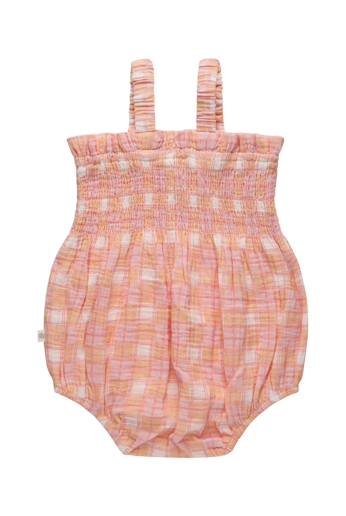 KYND Baby - Shirred Romper (Check) KYND Baby