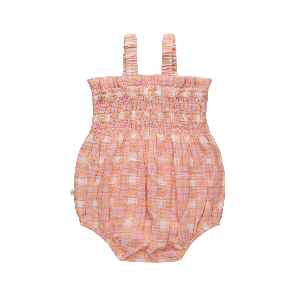 KYND Baby - Shirred Romper (Check) KYND Baby
