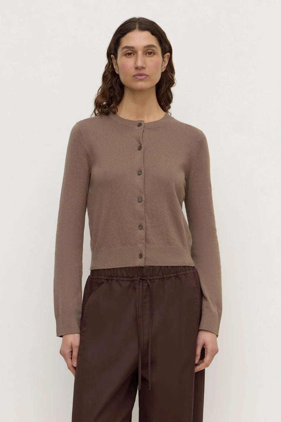 Assembly Label - Orina Cotton Cashmere Cardigan (Dark Sand) Assembly Label