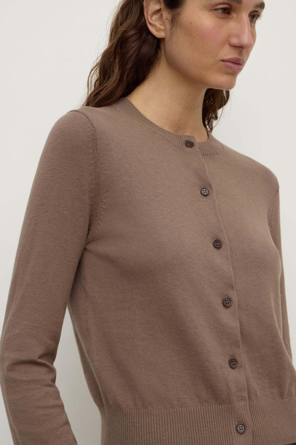 Assembly Label - Orina Cotton Cashmere Cardigan (Dark Sand) Assembly Label