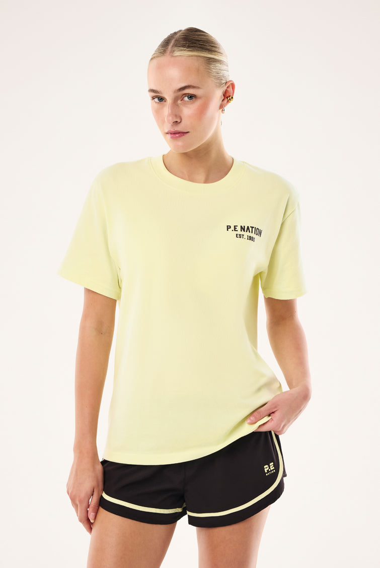 P.E Nation - Phantom Relaxed Tee (Soft Yellow) P.E Nation