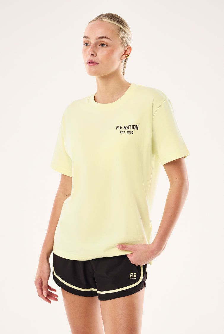 P.E Nation - Phantom Relaxed Tee (Soft Yellow) P.E Nation