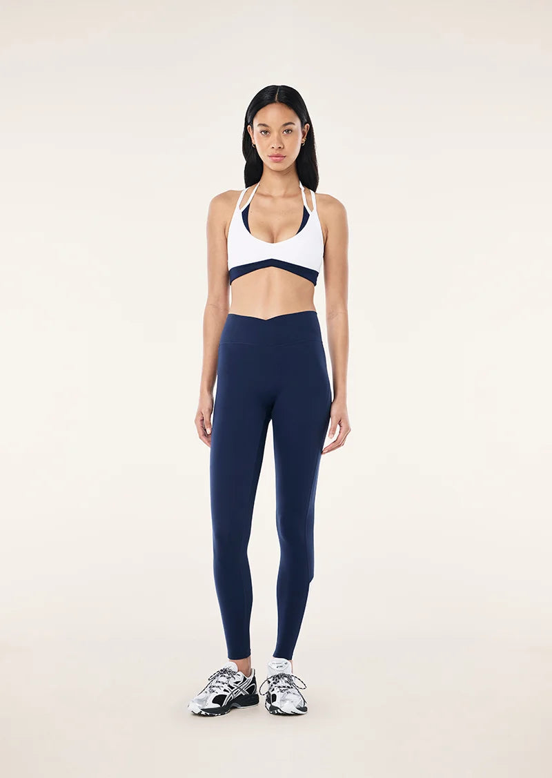 P.E Nation - Quickline Full Length Legging (Dark Navy/White) P.E Nation