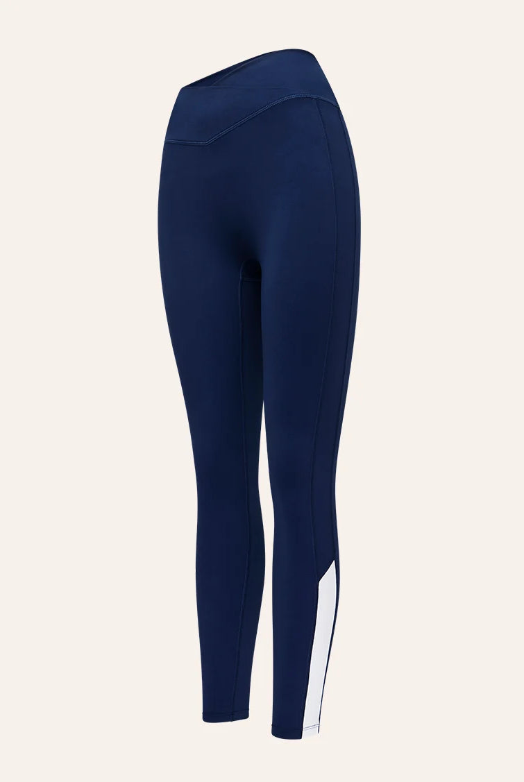 P.E Nation - Quickline Full Length Legging (Dark Navy/White) P.E Nation