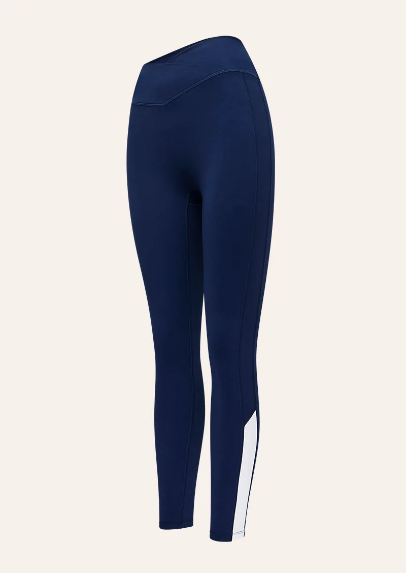 P.E Nation - Quickline Full Length Legging (Dark Navy/White) P.E Nation