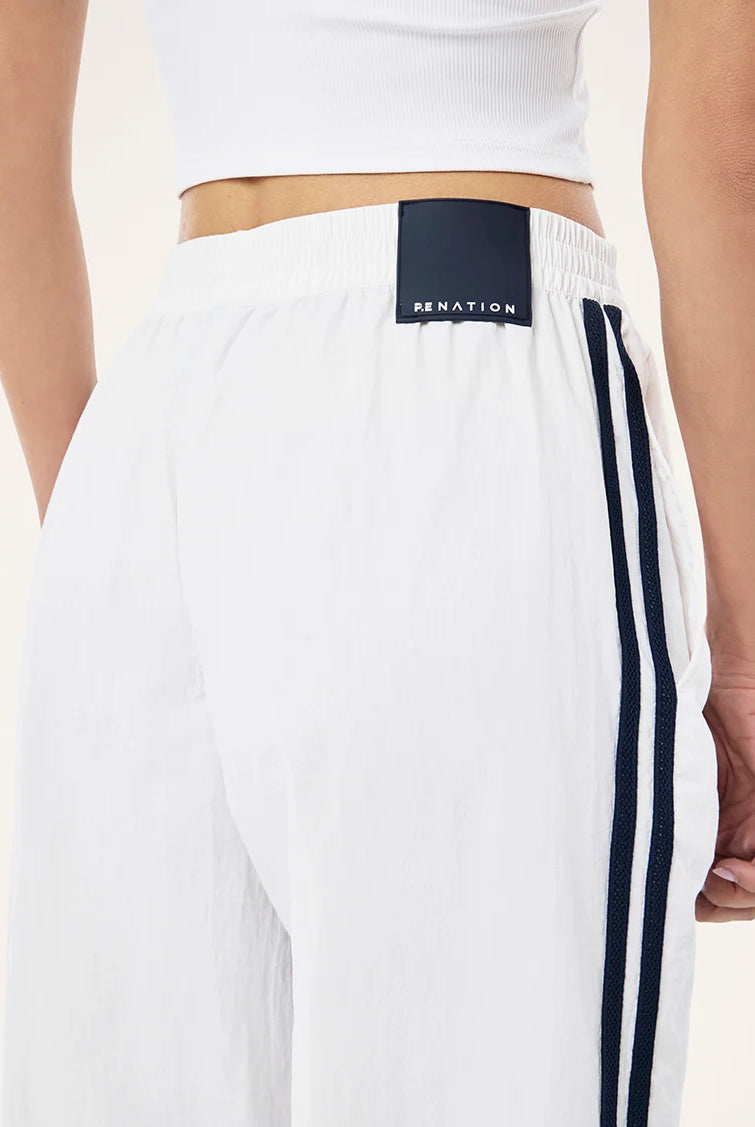 P.E Nation - Relay Spray Track Pant i(White & Dark Navy) P.E Nation