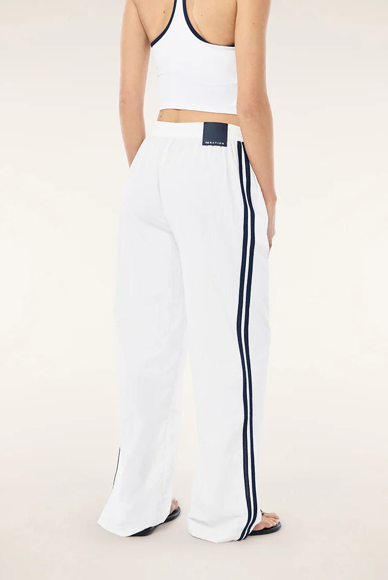 P.E Nation - Relay Spray Track Pant i(White & Dark Navy) P.E Nation