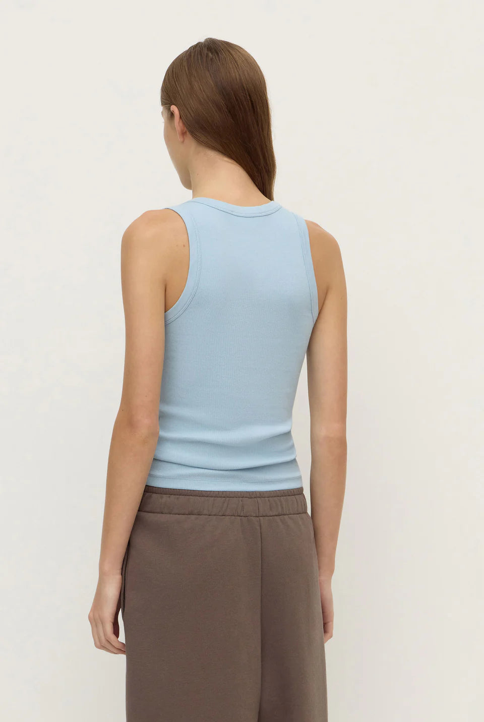 Assembly Label - Robyn Scoop Neck Rib Tank (Powder Blue) Assembly Label