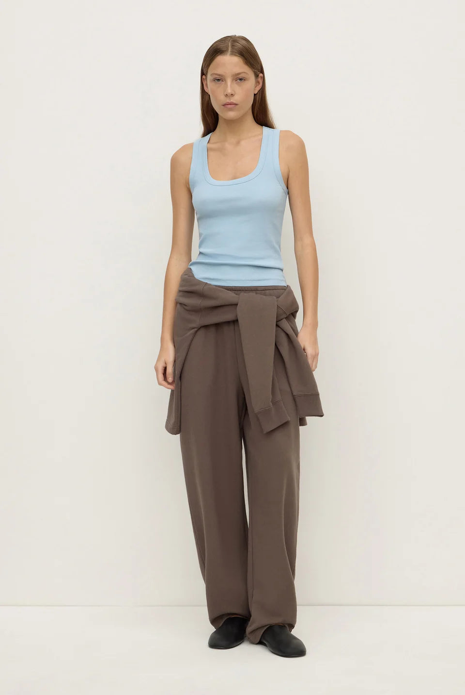 Assembly Label - Robyn Scoop Neck Rib Tank (Powder Blue) Assembly Label