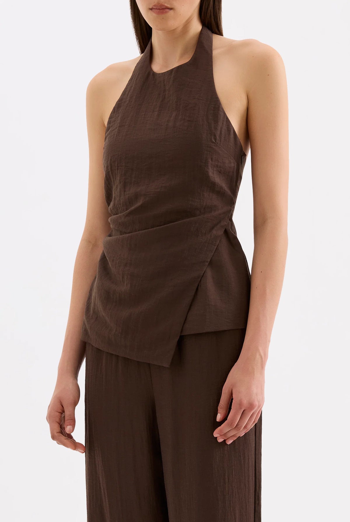 Nude Lucy - Juno Halter Top (Chocolate) Nude Lucy
