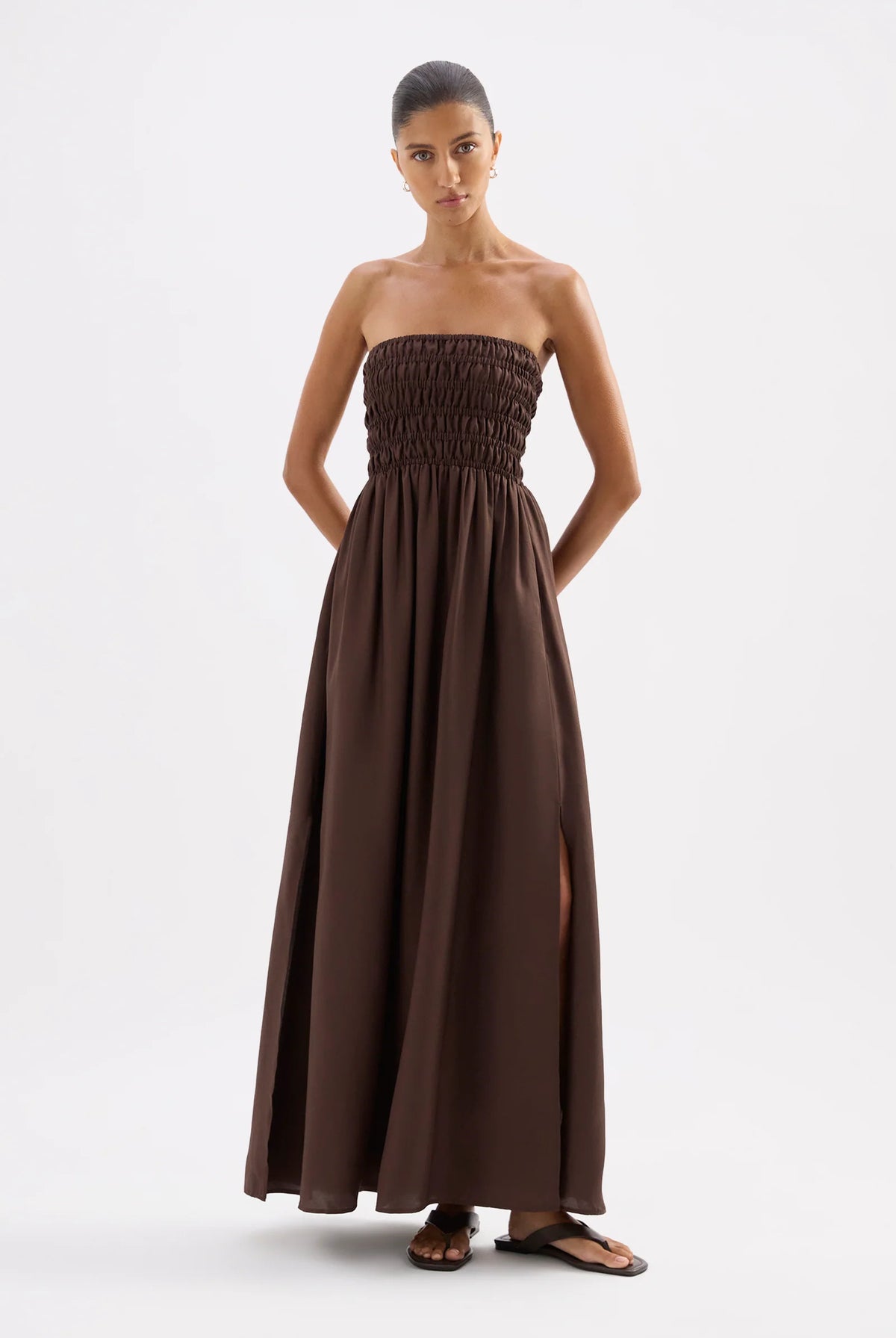 Nude Lucy - Zuri Tencel Maxi (Chocolate) Nude Lucy