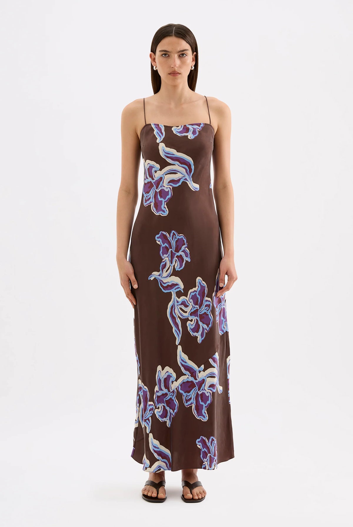 Nude Lucy - Azalea Cupro Slip Dress Nude Lucy