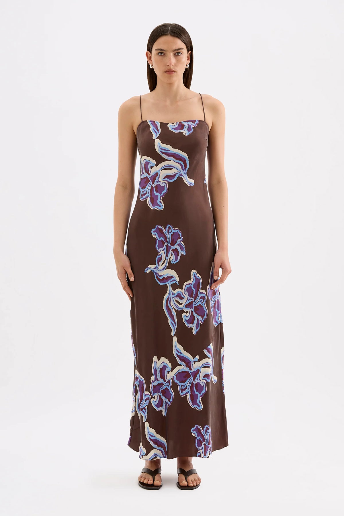 Nude Lucy - Azalea Cupro Slip Dress Nude Lucy