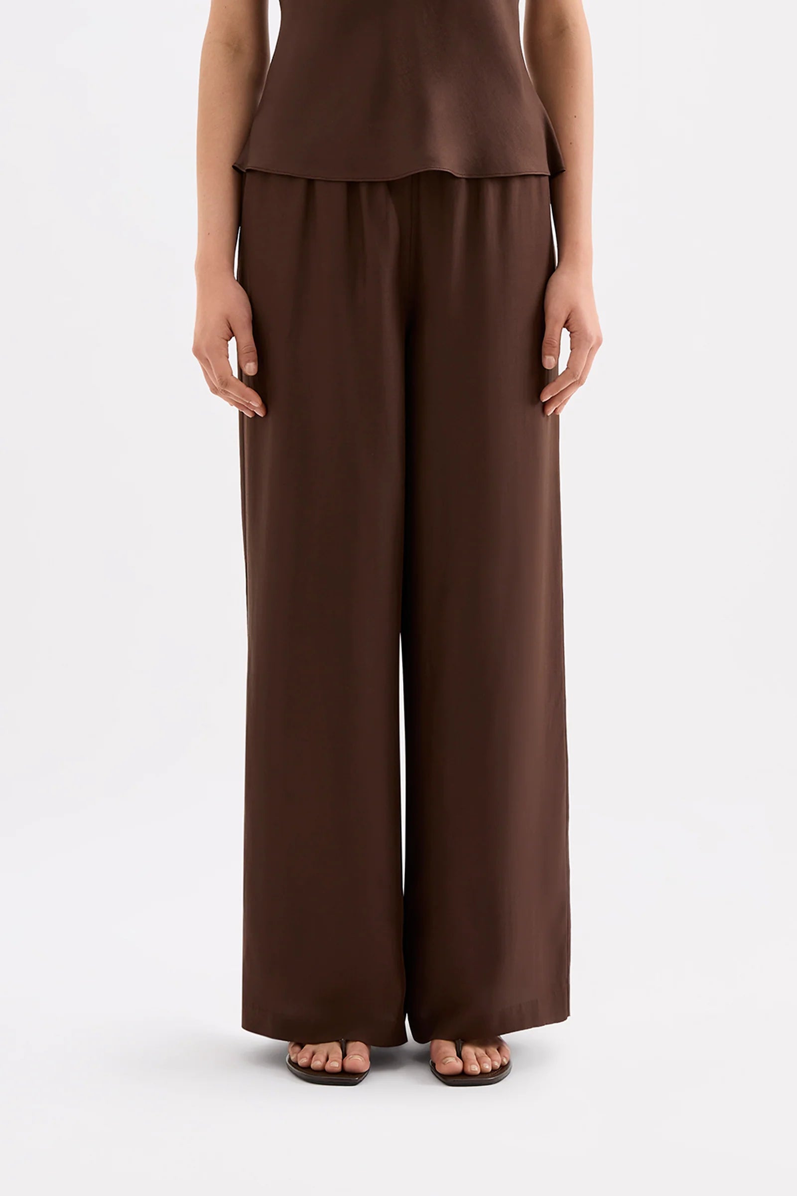 Nude Lucy - Tilly Tencel Pant (Chocolate) Nude Lucy