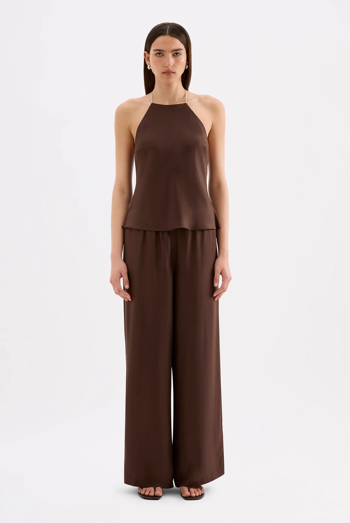 Nude Lucy - Tilly Tencel Pant (Chocolate) Nude Lucy