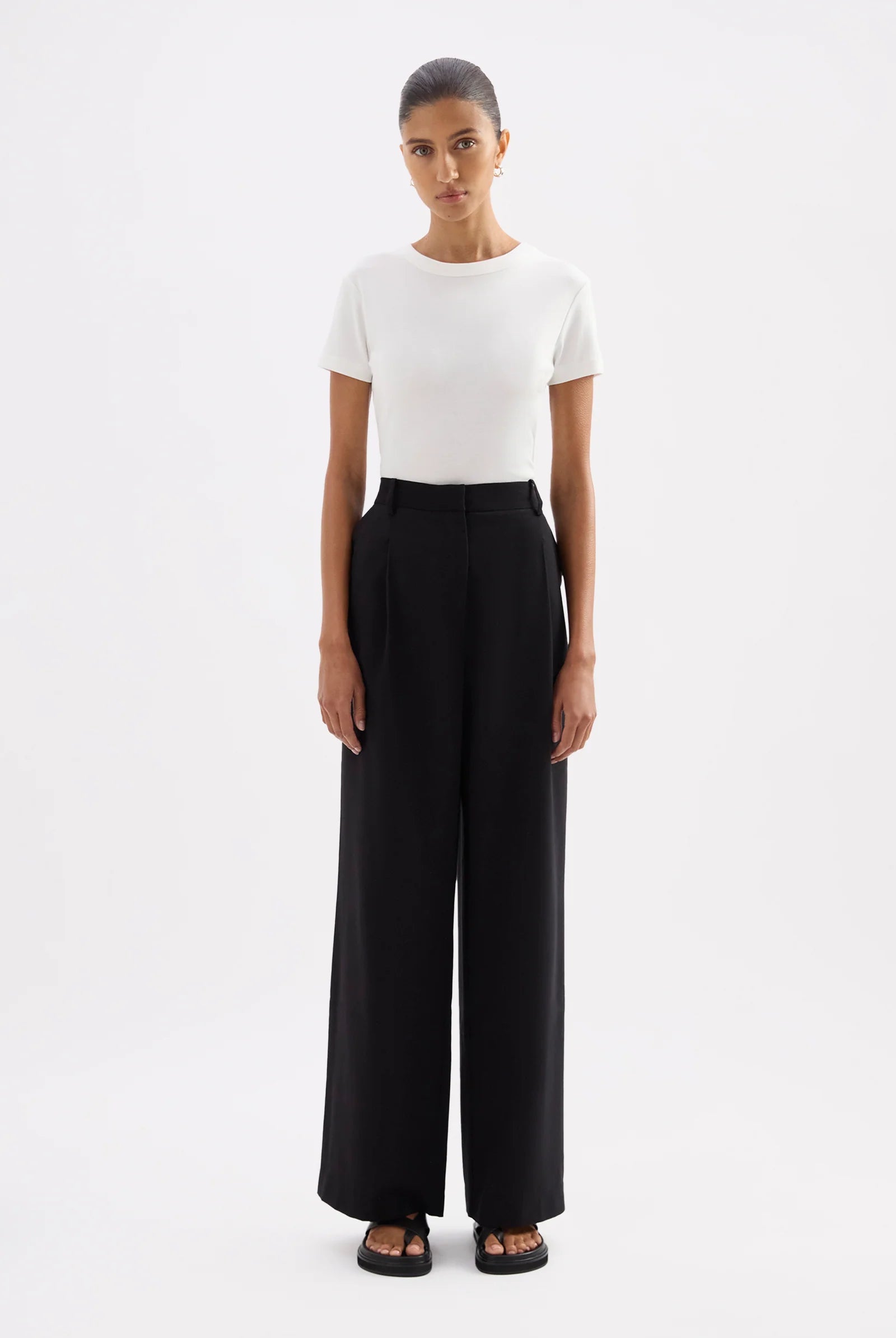 Nude Lucy - Everyday Tailored Pant (Black) Nude Lucy