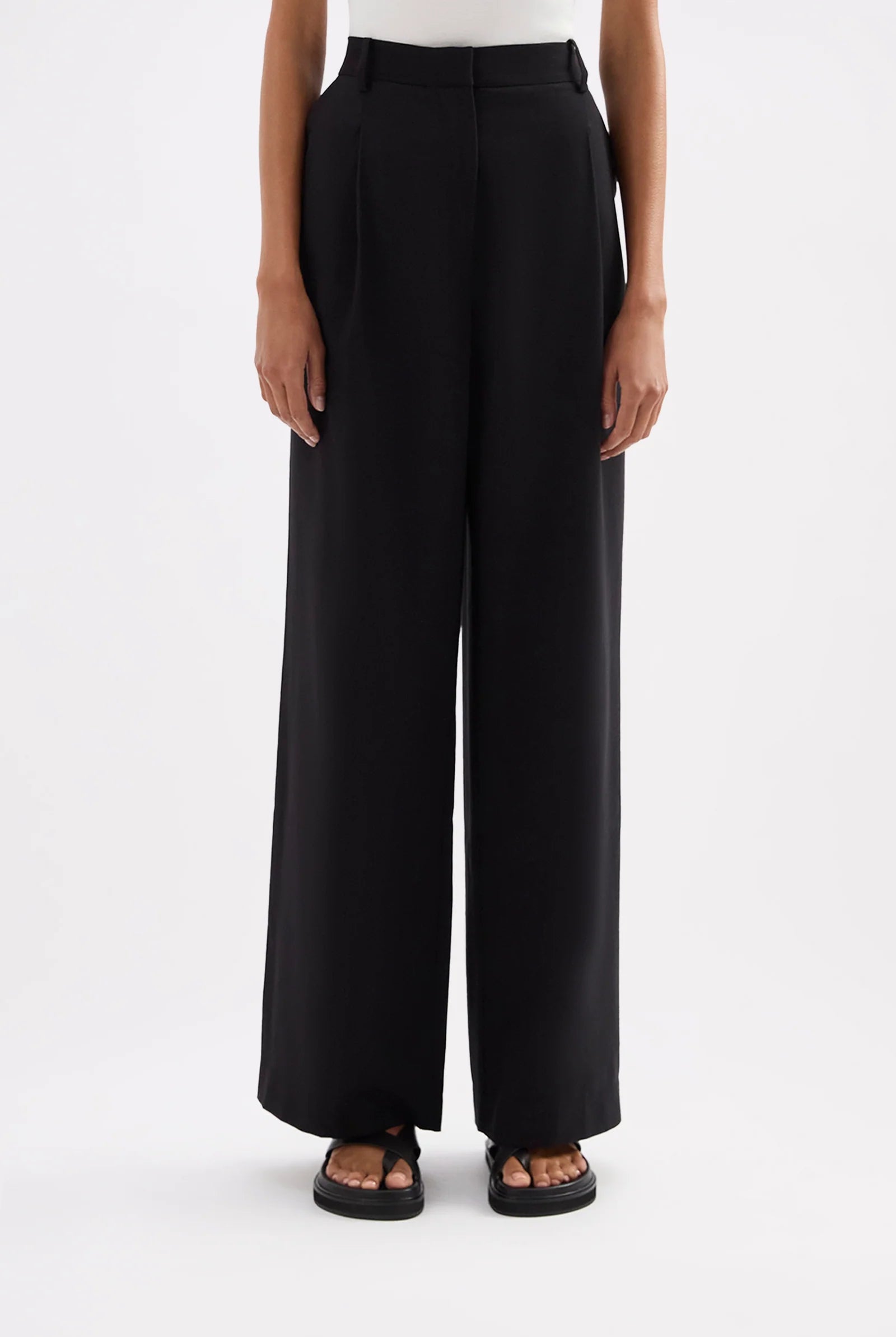 Nude Lucy - Everyday Tailored Pant (Black) Nude Lucy