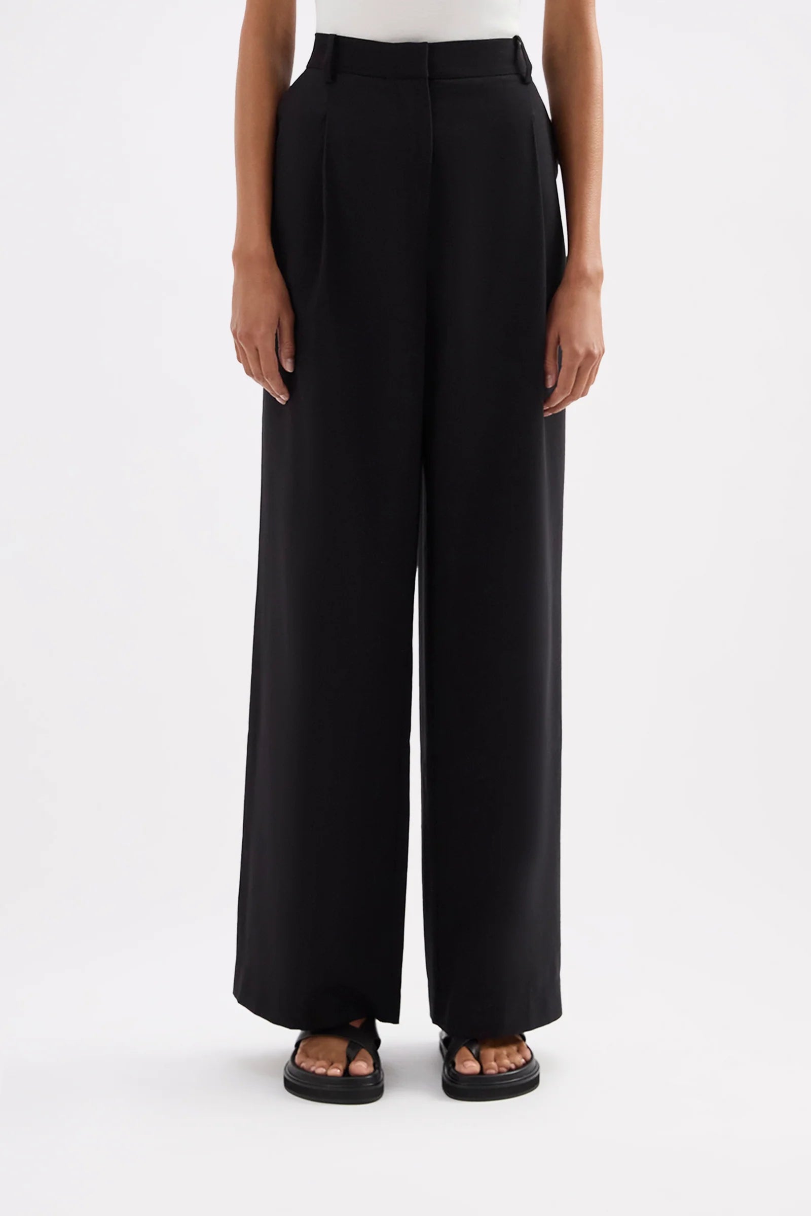Nude Lucy - Everyday Tailored Pant (Black) Nude Lucy