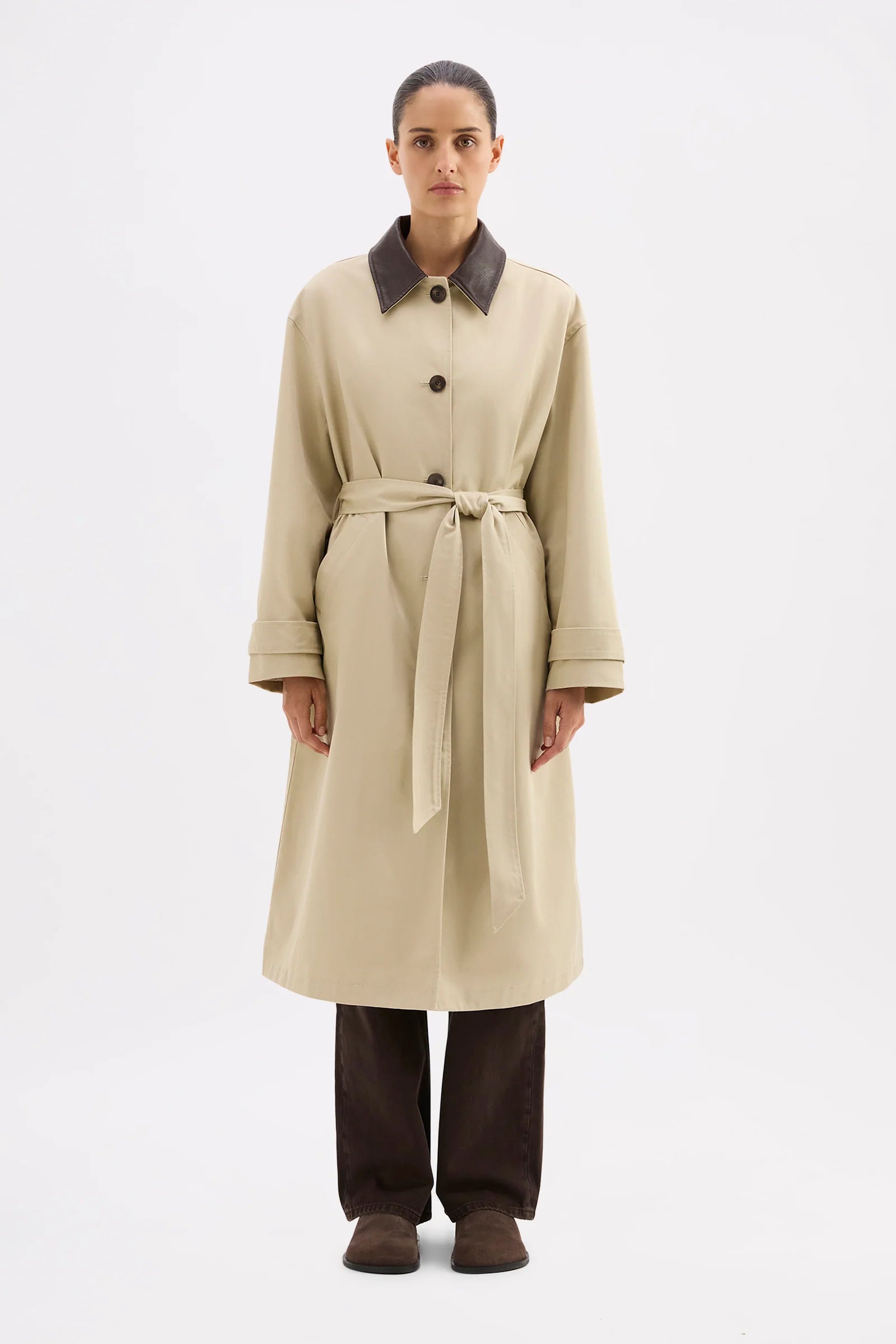 Nude Lucy - Vanita Car Coat (Fawn) Nude Lucy