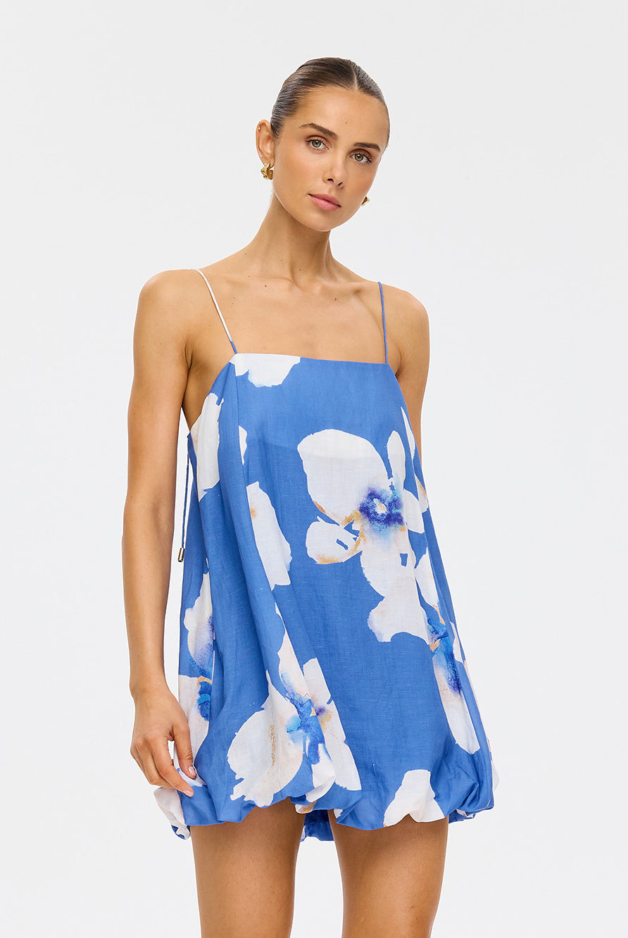(Pre-Order) Kivari - Rowena Bubble Mini Dress (Blue) Kivari