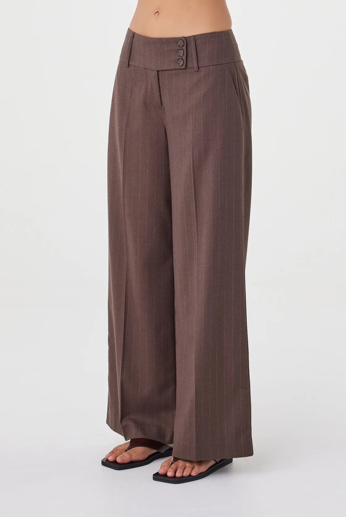 Arcaa - Mannon Pant (Espresso Pinstripe) Arcaa
