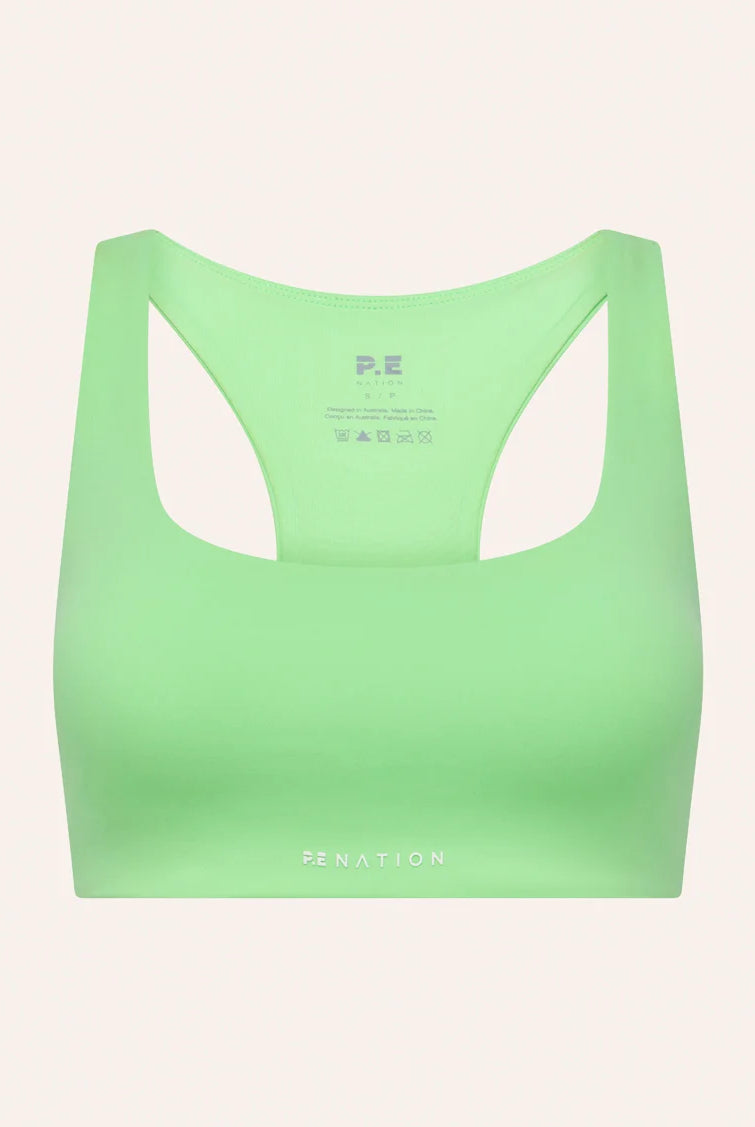 P.E Nation - Signature Scoop Sports Bra (Kiwi Green) P.E Nation