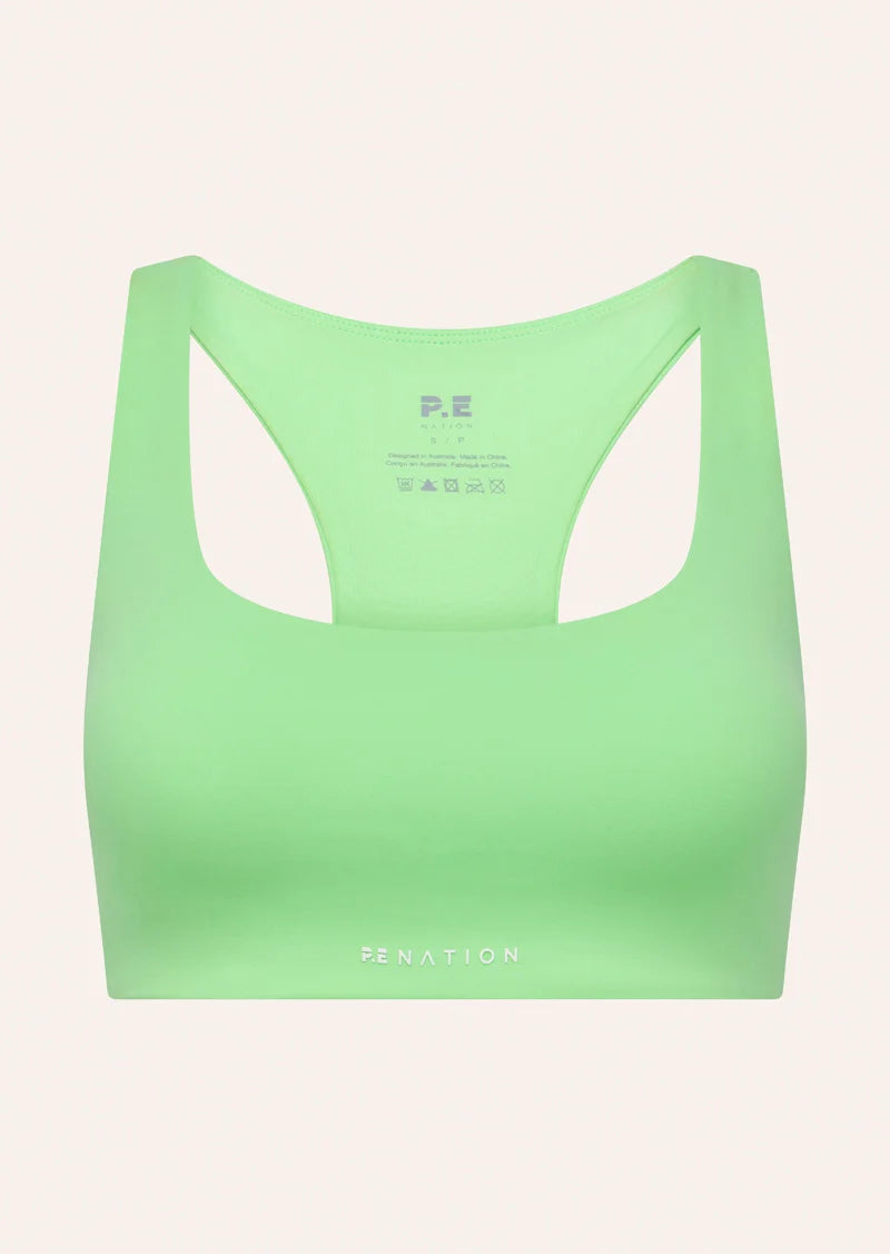 P.E Nation - Signature Scoop Sports Bra (Kiwi Green) P.E Nation