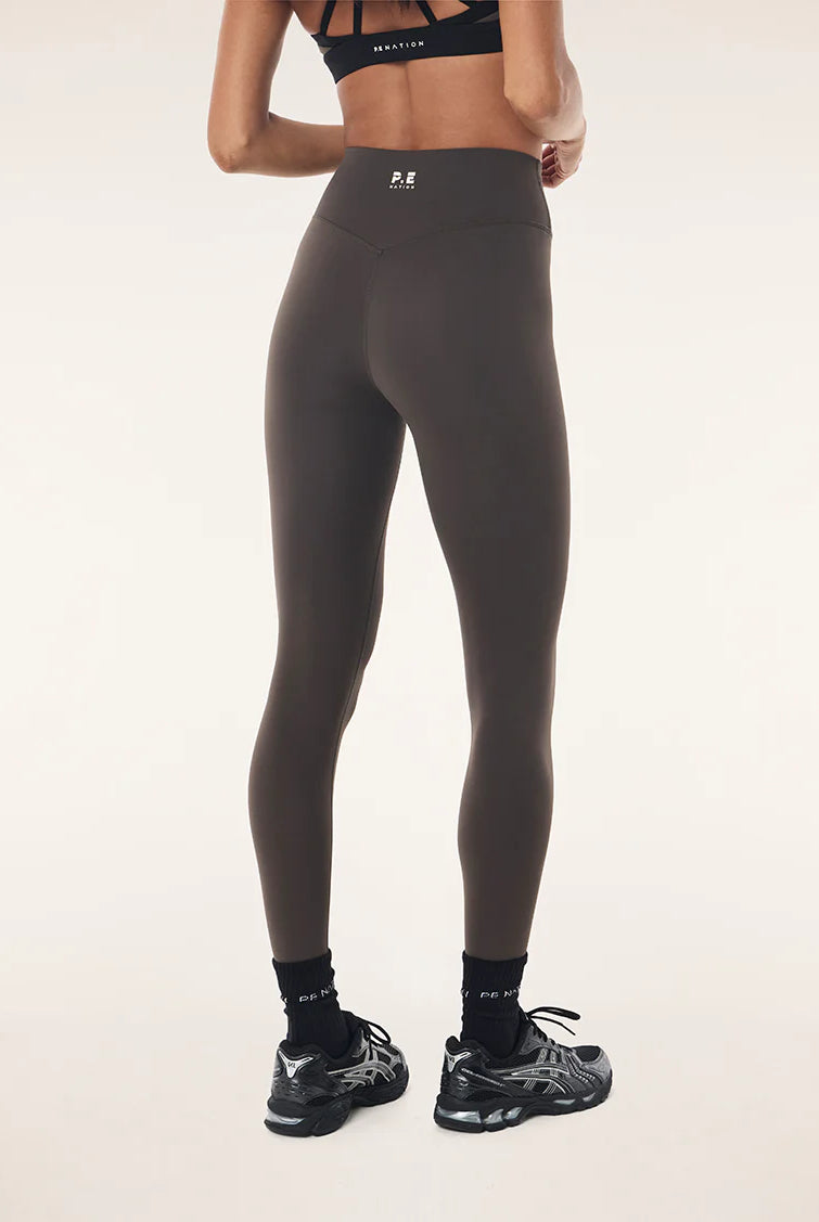 P.E Nation - Signature Full Length Legging (Dark Olive) P.E Nation