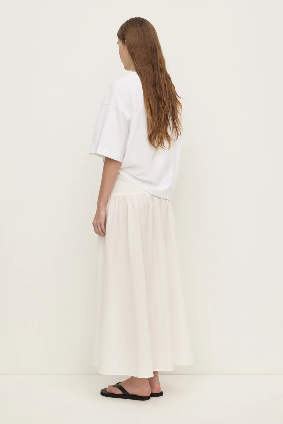 Assembly Label - Sarah Cotton Maxi Skirt (White) Assembly Label