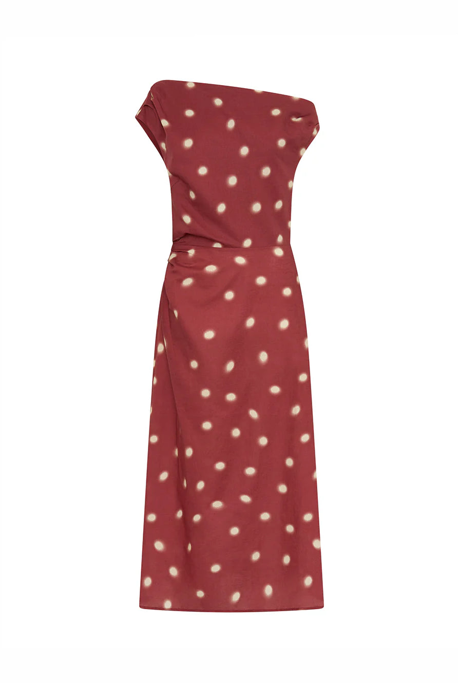 Kivari - Saro Midi Dress (Brick) Kivari