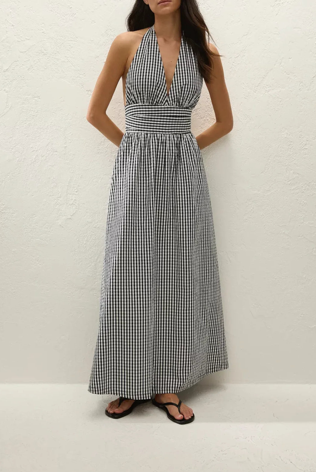 Faithful The Brand - Lido Maxi Dress (Black Texture) Faithfull The Brand