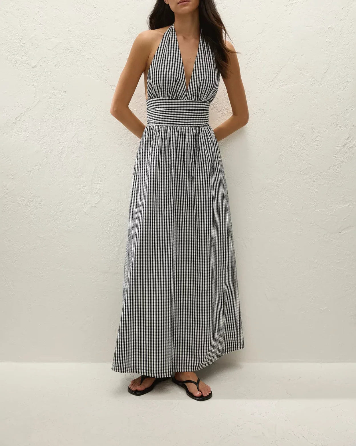 Faithful The Brand - Lido Maxi Dress (Black Texture) Faithfull The Brand