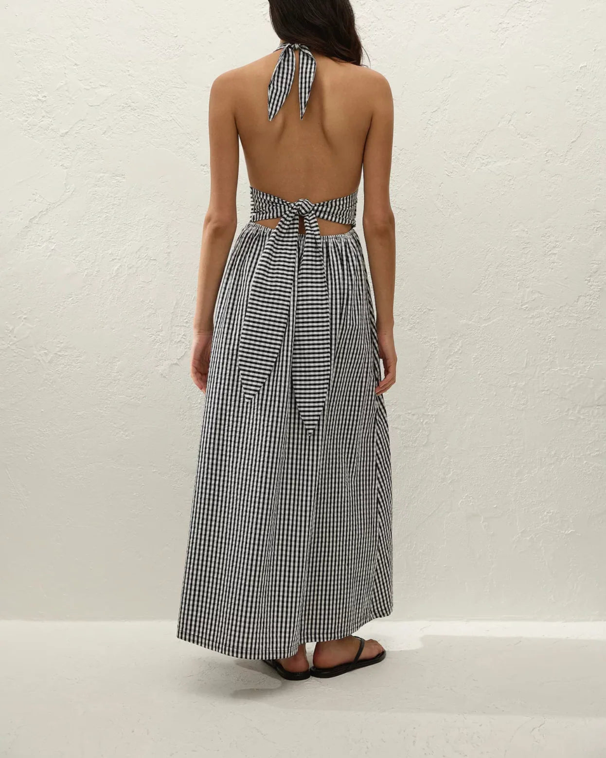 Faithful The Brand - Lido Maxi Dress (Black Texture) Faithfull The Brand