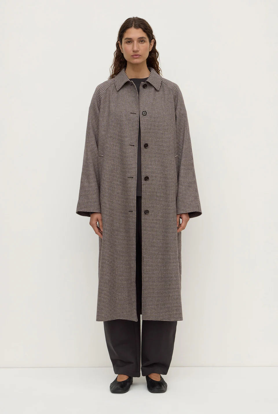 Assembly Label - Solana Wool Coat (Brown & Black Check) Assembly Label