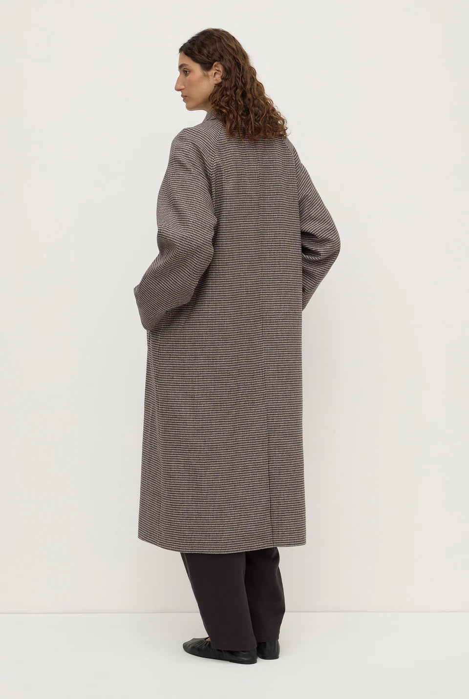 Assembly Label - Solana Wool Coat (Brown & Black Check) Assembly Label