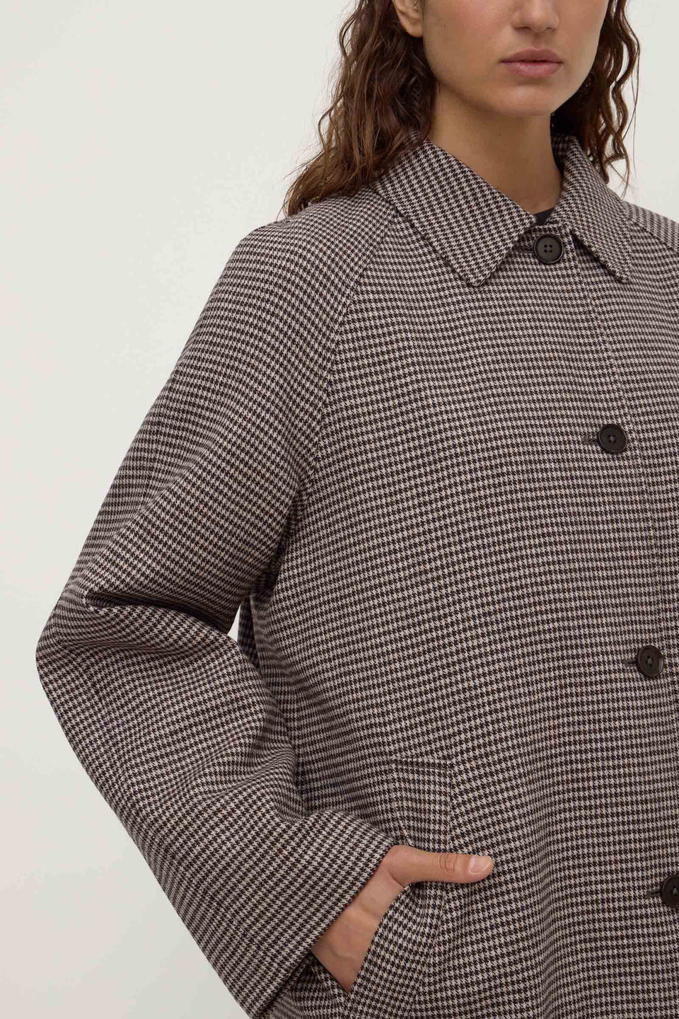 Assembly Label - Solana Wool Coat (Brown & Black Check) Assembly Label