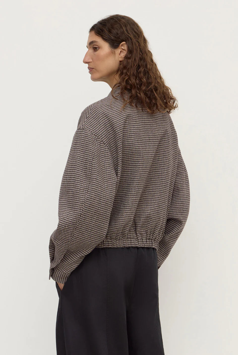 Assembly Label - Solana Wool Coat (Brown Black Chck) Assembly Label