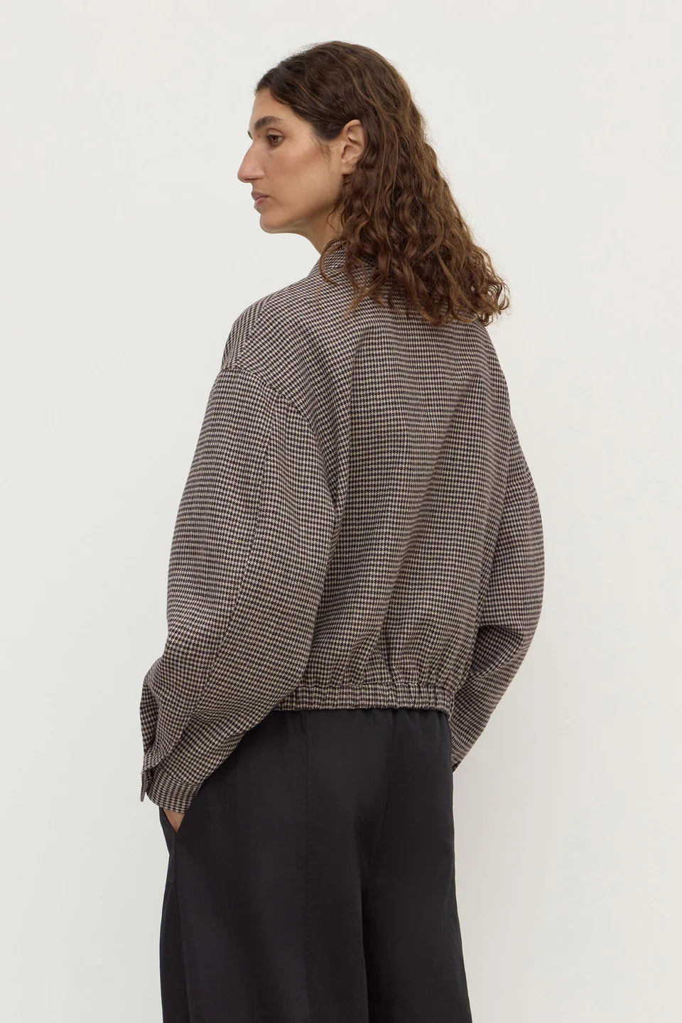 Assembly Label - Solana Wool Coat (Brown Black Chck) Assembly Label