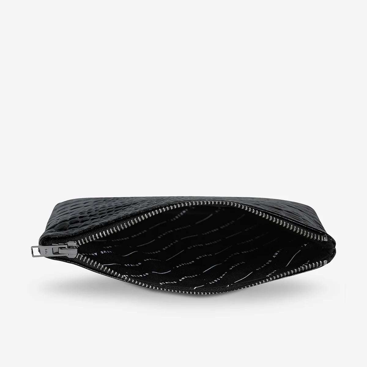 Status Anxiety New Day - Black Croc Emboss Status Anxiety