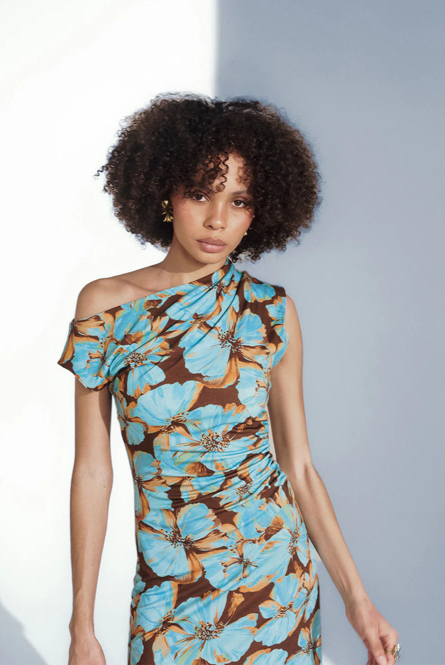 Kivari - Nieve Jersey Maxi Dress (Blue) Kivari
