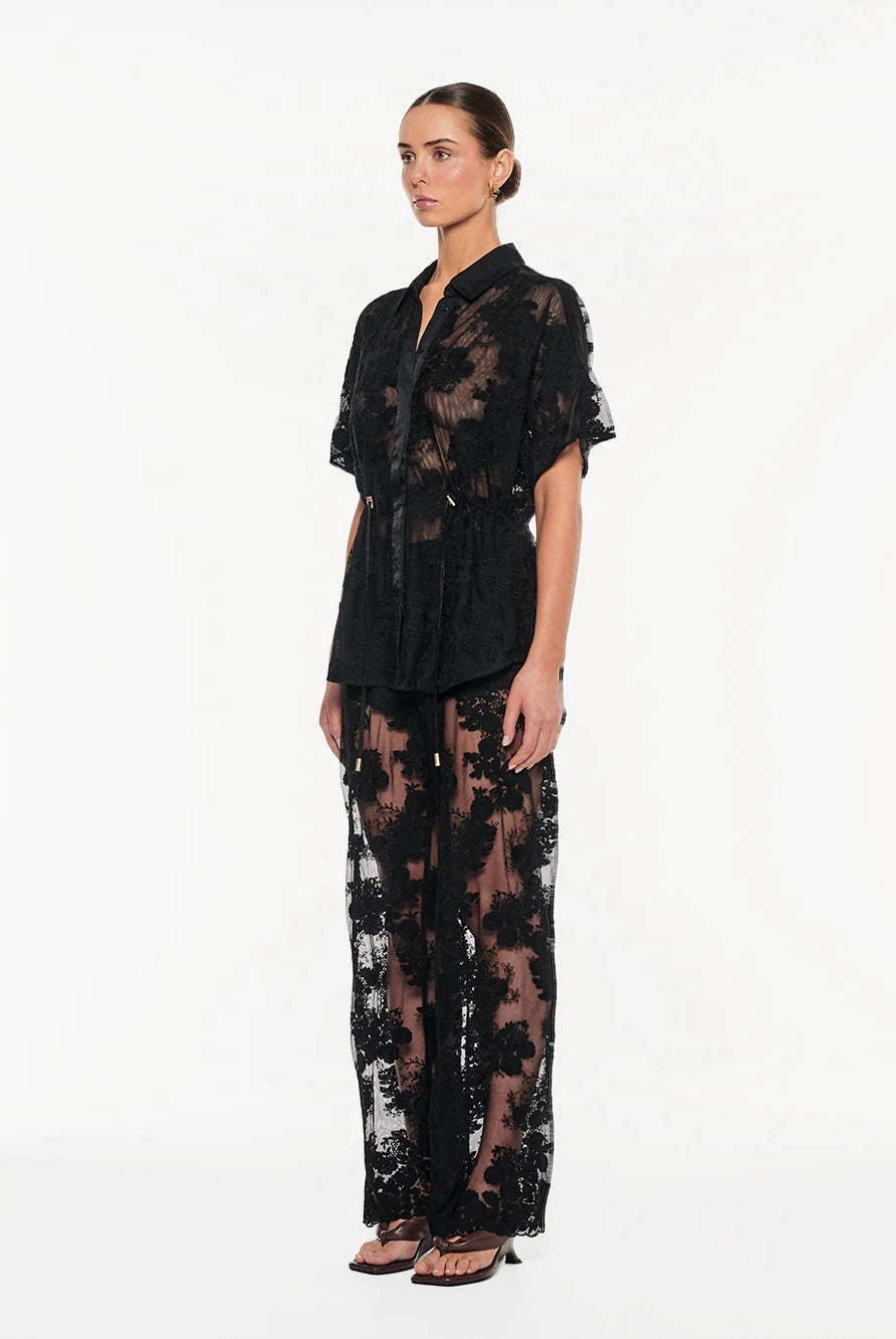 Kivari - Jaxon Lace Shirt (Black) Kivari